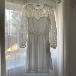Maje white midi-dress
